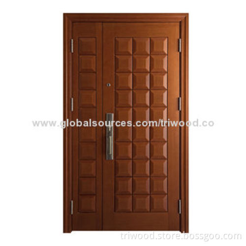 Exterior Door with Timber Core and Steel Veneer, Customization Orders Welcomed